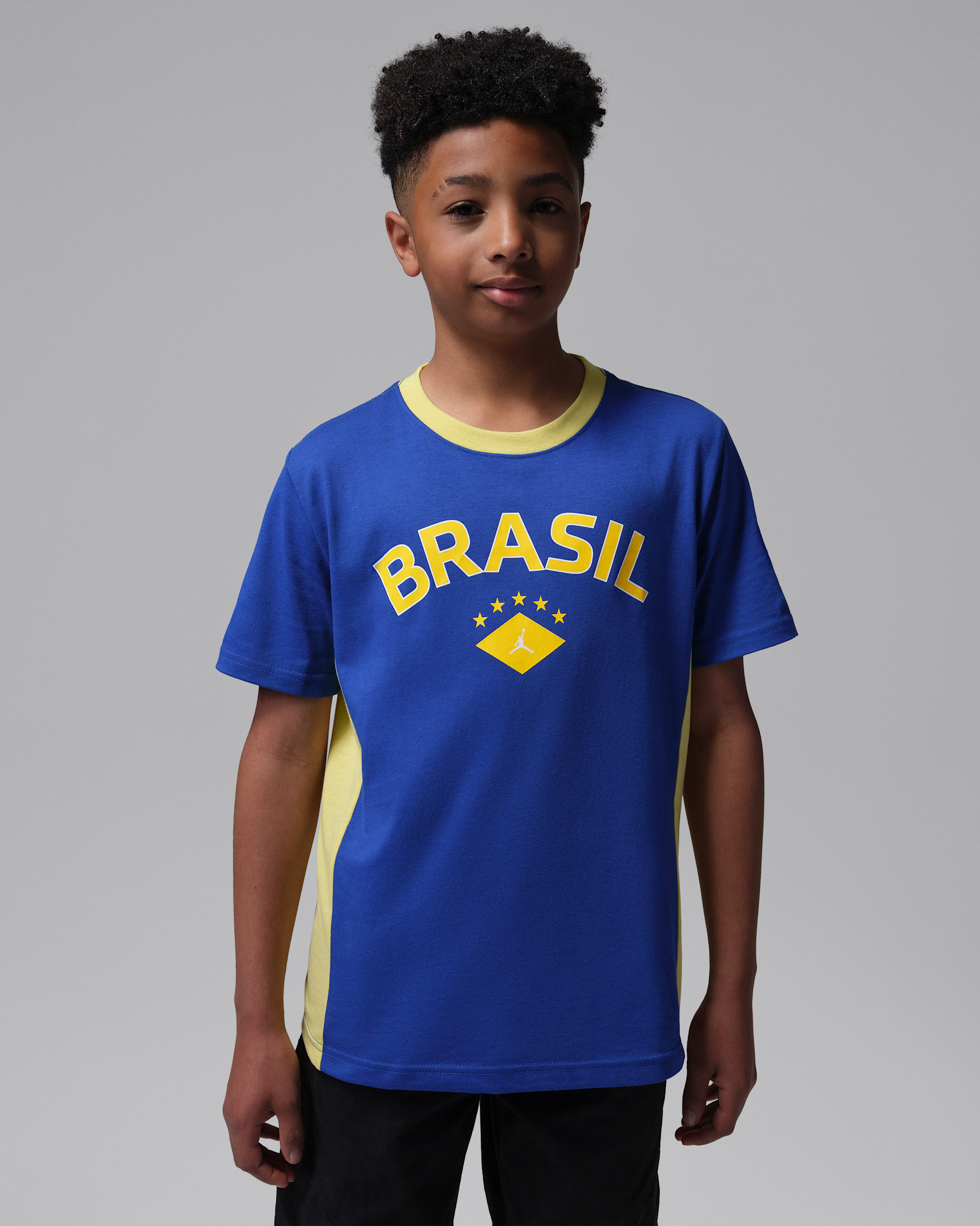 Jordan Big Kids' Brasil Graphic T-Shirt. Nike JP
